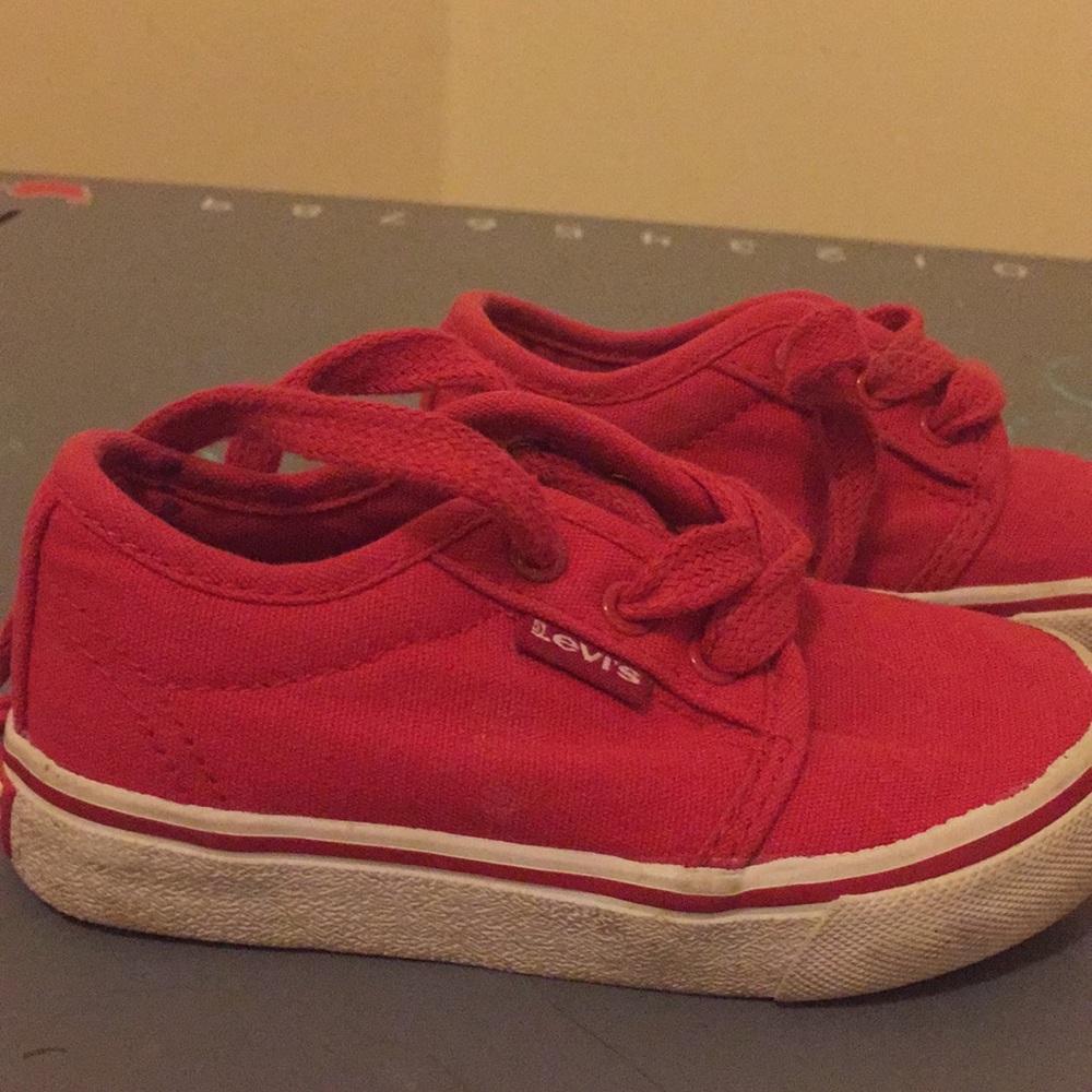 Red Levi Toddler Shoes